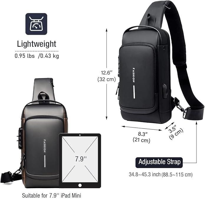 Premium Men & women Leather Sling Bag – Stylish, Compact & Versatile