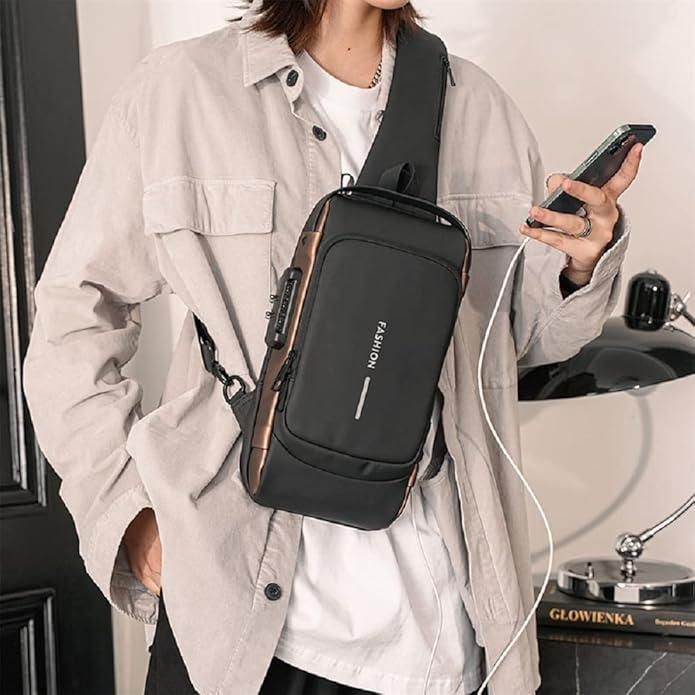 Premium Men & women Leather Sling Bag – Stylish, Compact & Versatile