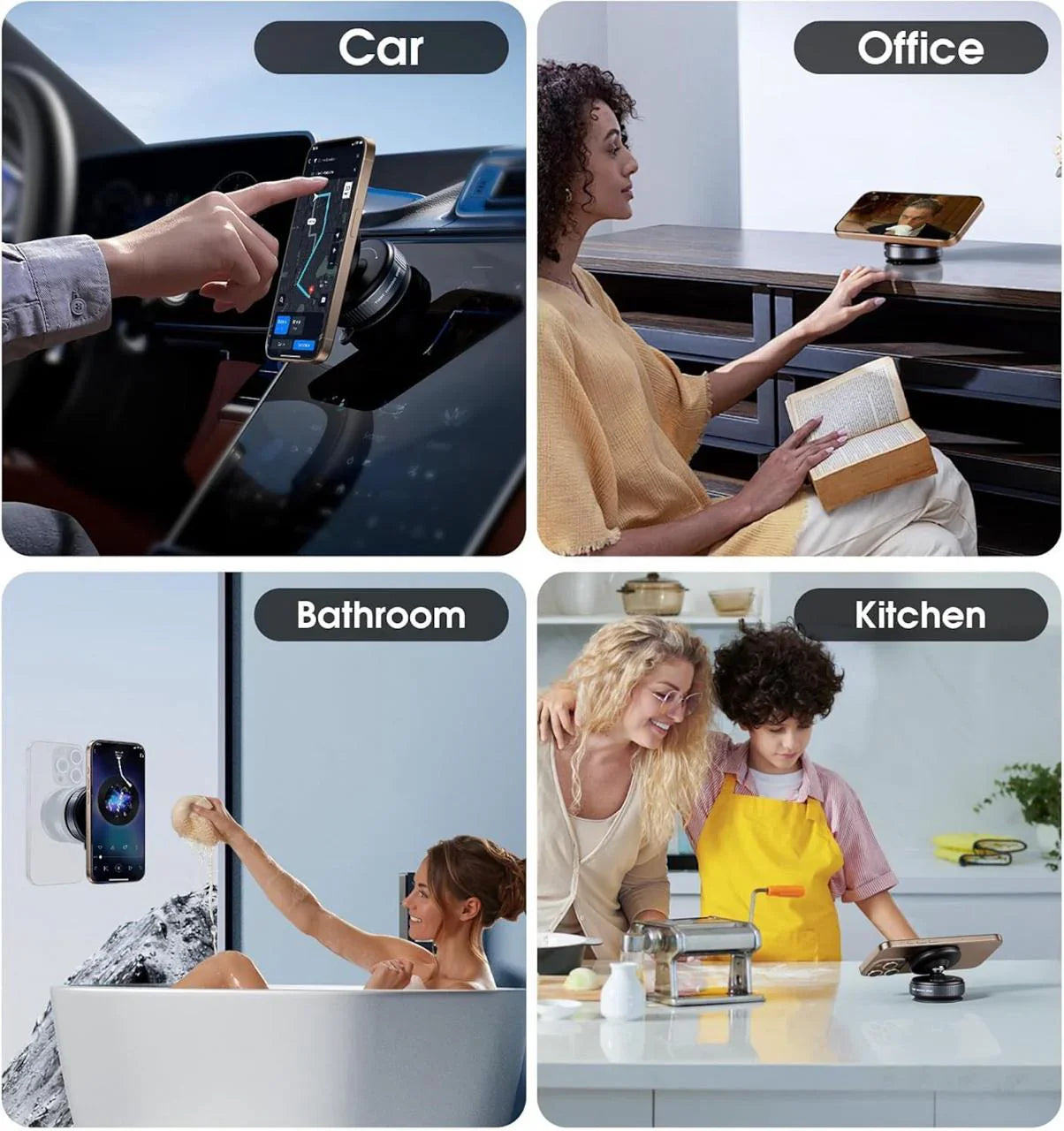 Janiyo™ UltraGrip Magnetic Stand – For Phones, GPS & More