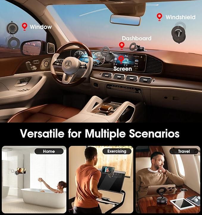 Janiyo™ UltraGrip Magnetic Stand – For Phones, GPS & More